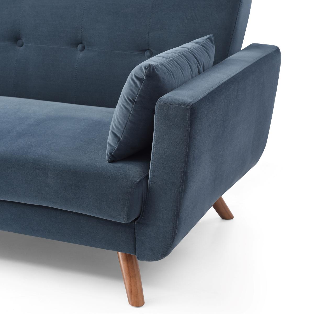 Bobby Velvet 3 Seater Sofabed Ink Ink (Blue) – image 9