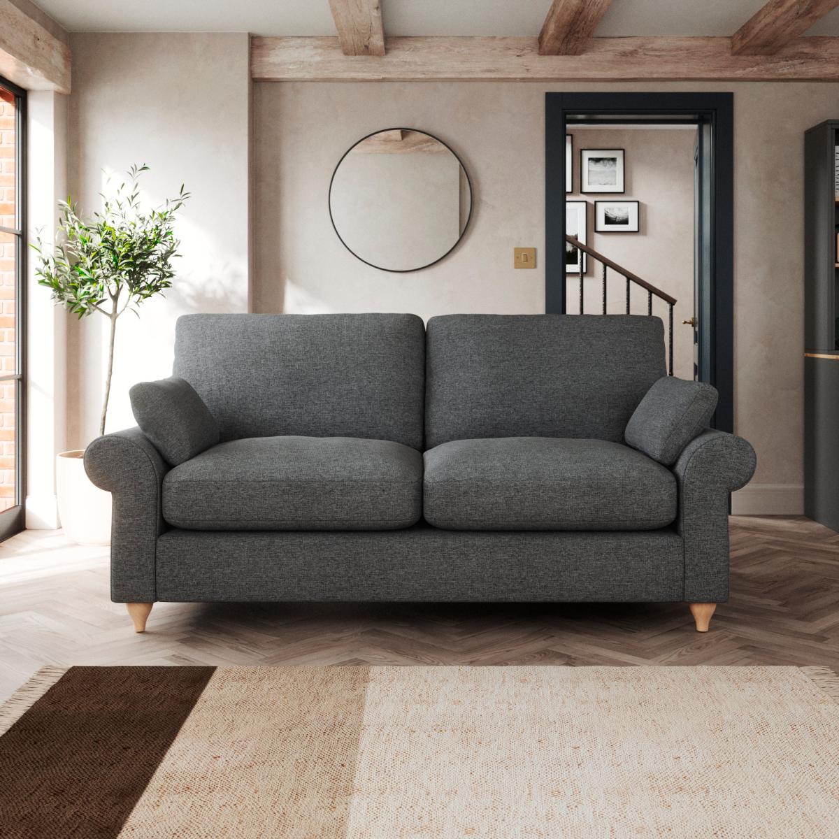 Salisbury Sofa Bed Tonal Weave Charcoal – image 6