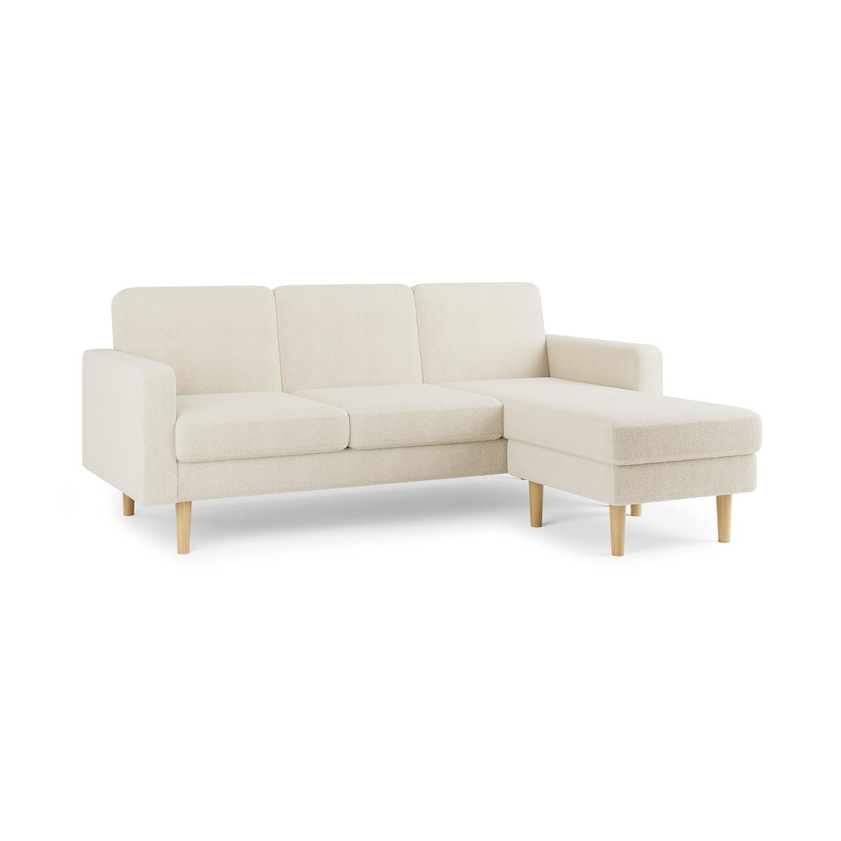 Jacob Sherpa Corner Sofabed Ivory – image 7