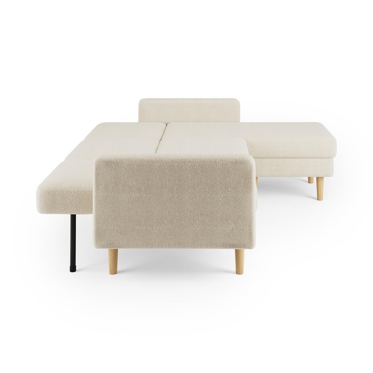 Jacob Sherpa Corner Sofabed Ivory – image 8