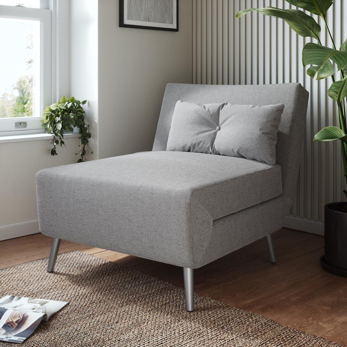 Phoebe Soft Marl Chair Bed Grey – image 1