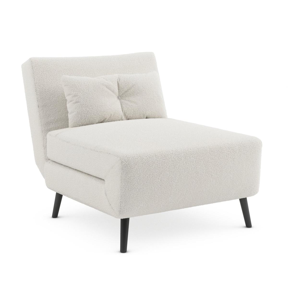 Phoebe Sherpa Chair Bed Ivory – image 3