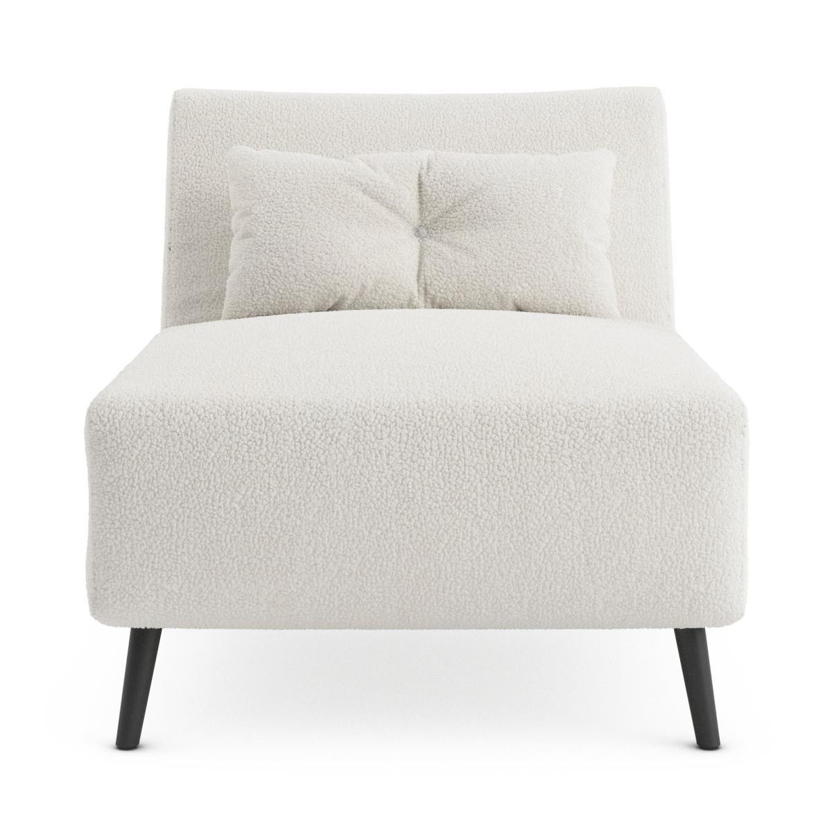 Phoebe Sherpa Chair Bed Ivory – image 4