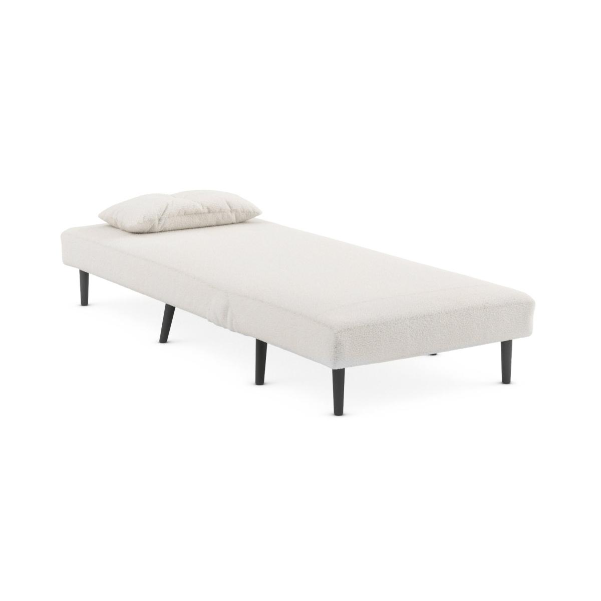 Phoebe Sherpa Chair Bed Ivory – image 6