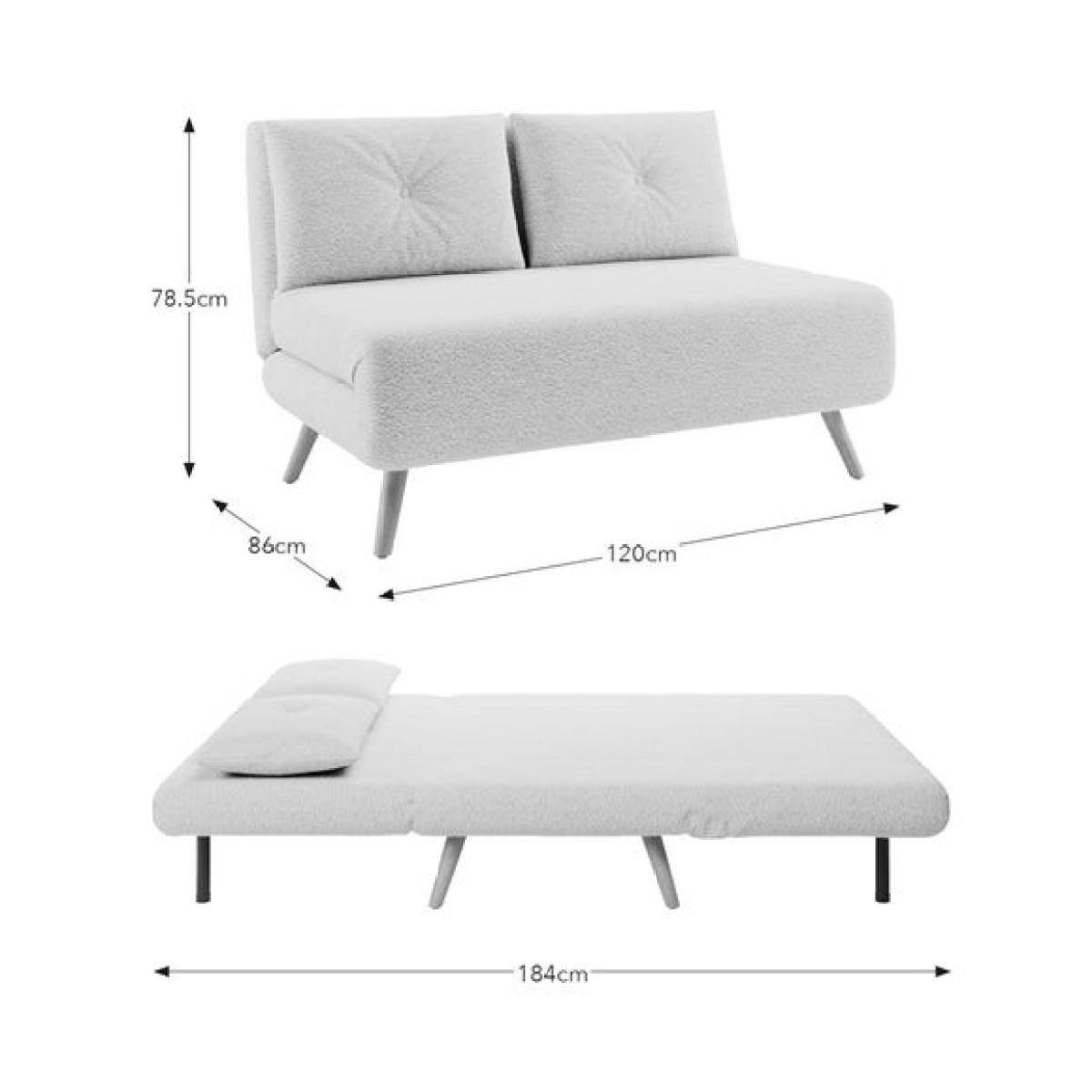 Phoebe Sherpa Small Double Sofa Bed – image 8