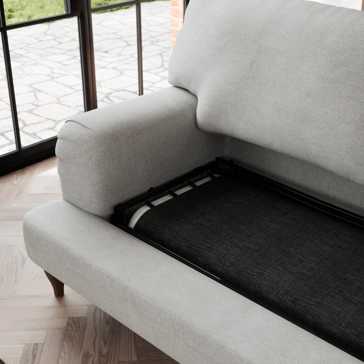 Darwin Sofa Bed Tonal Weave Silver – image 4