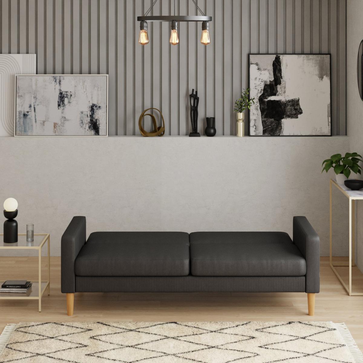 Jacob Cord Sofabed Charcoal Dark Grey – image 3