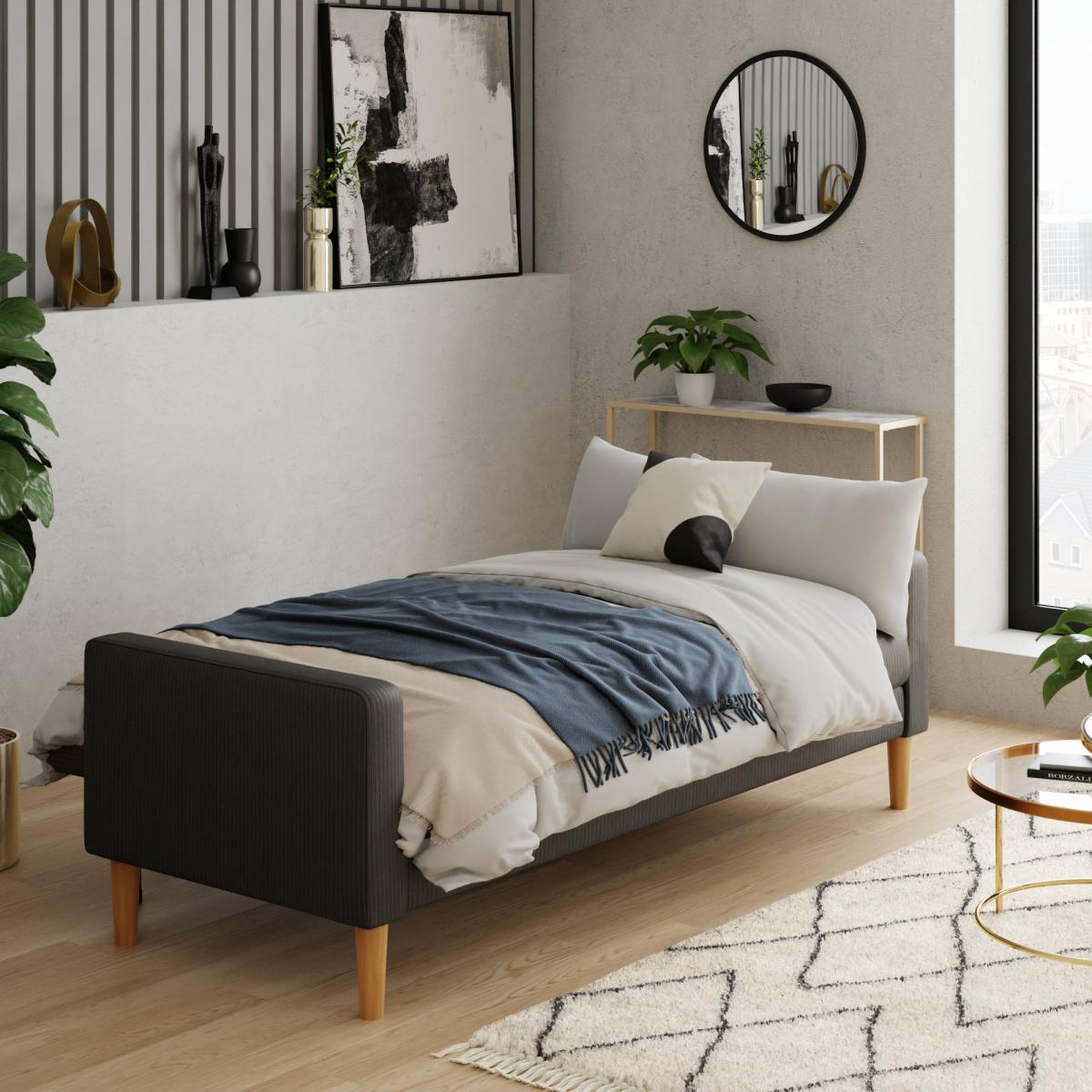 Jacob Cord Sofabed Charcoal Dark Grey – image 4