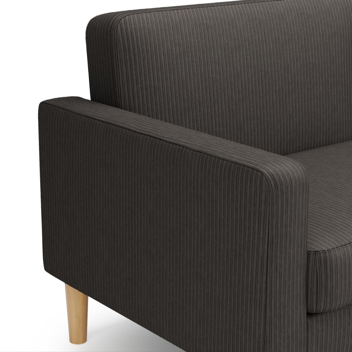 Jacob Cord Sofabed Charcoal Dark Grey – image 8