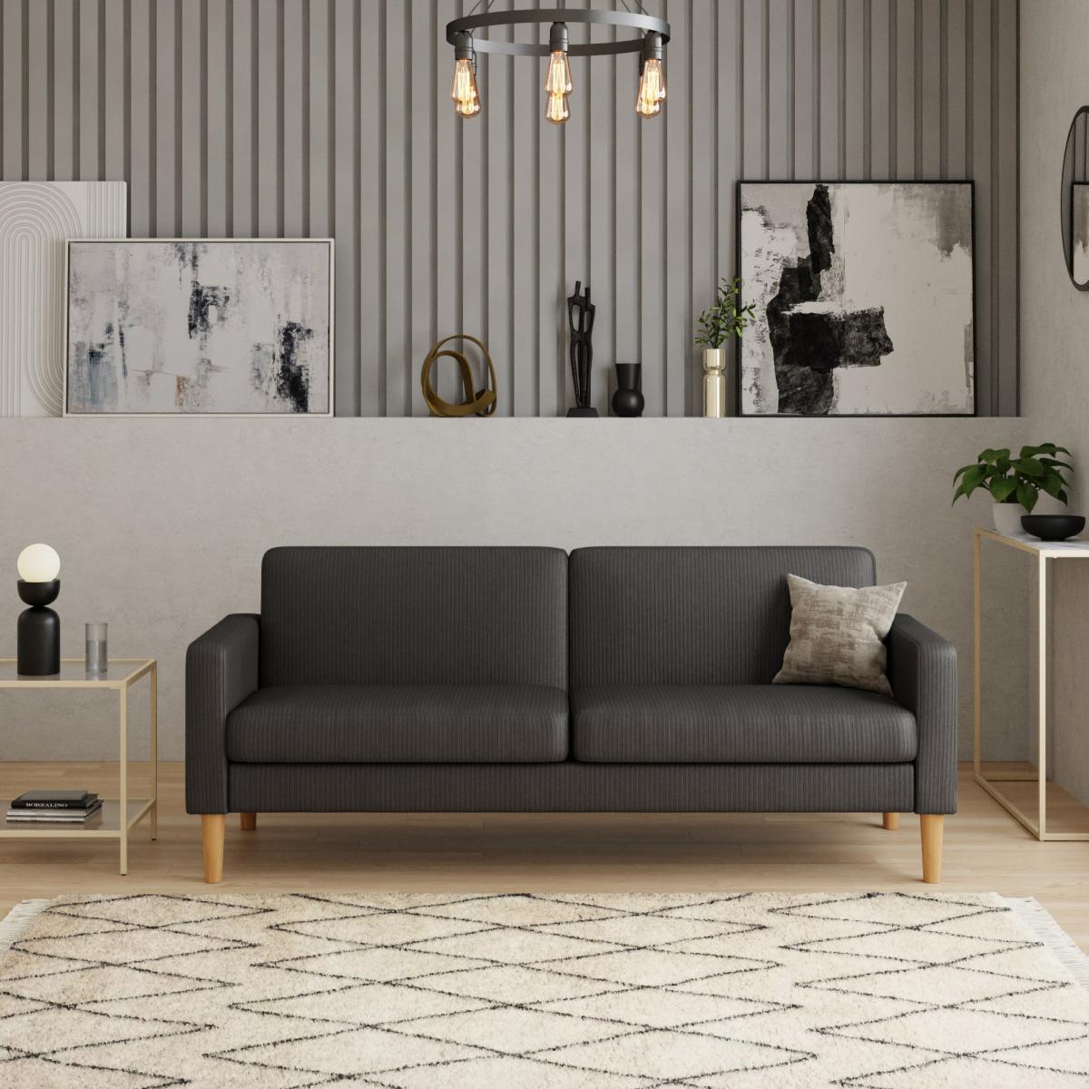 Jacob Cord Sofabed Charcoal Dark Grey – image 1
