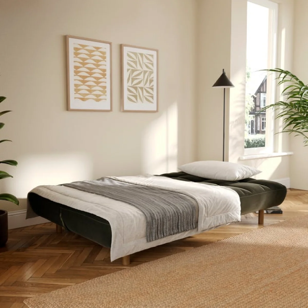 Tayla Velvet Clic Clac Sofa Bed – image 2