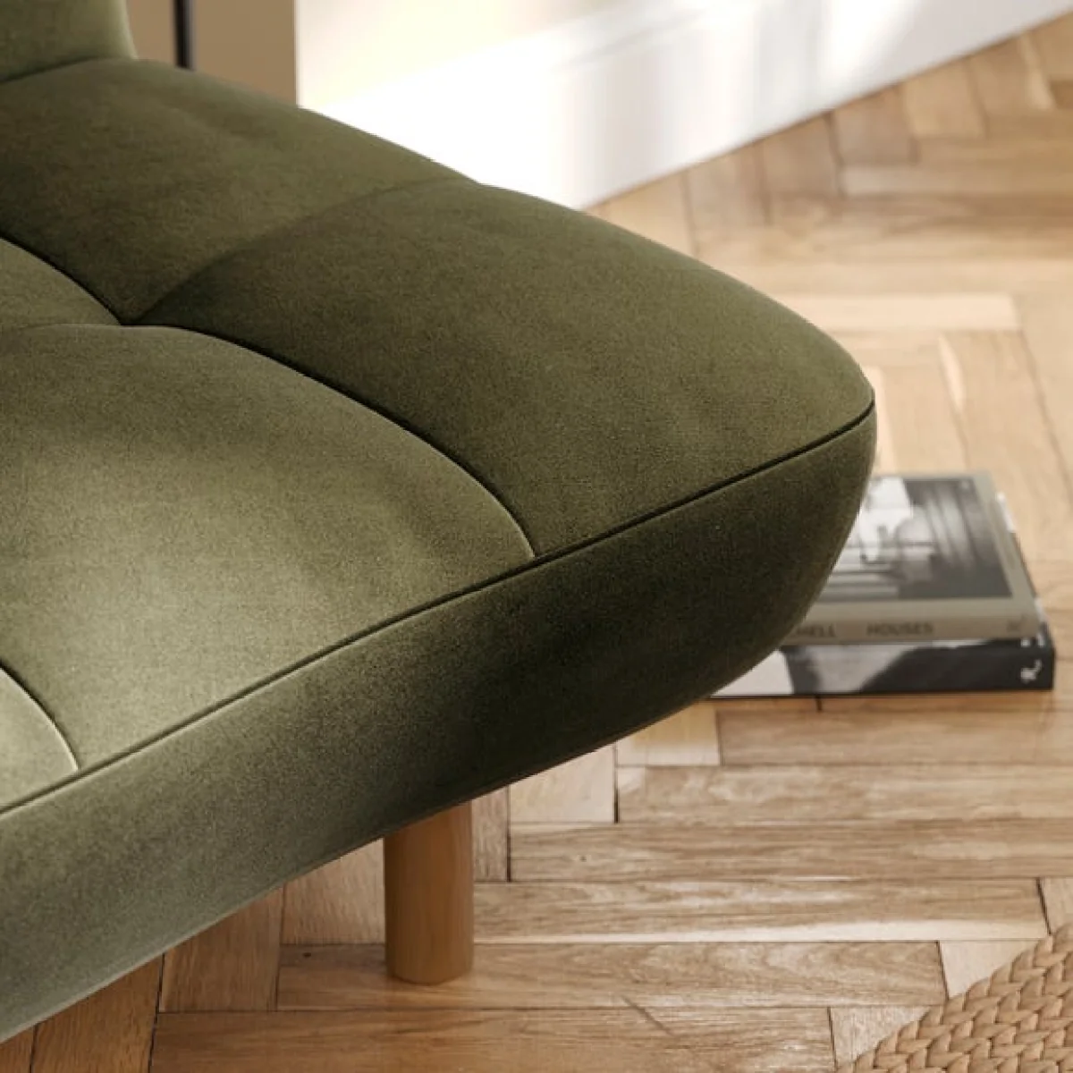 Tayla Velvet Clic Clac Sofa Bed – image 4