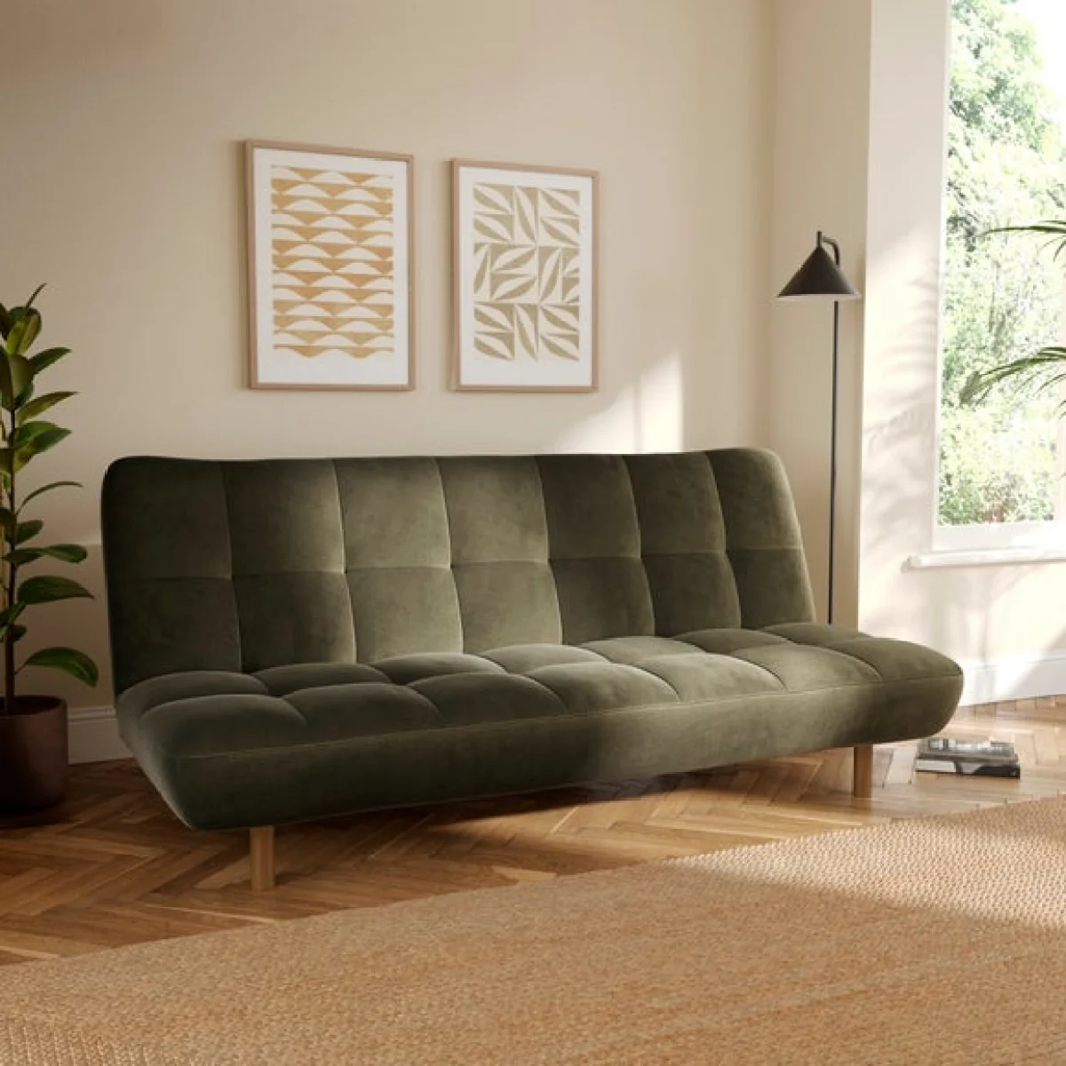 Tayla Velvet Clic Clac Sofa Bed – image 1