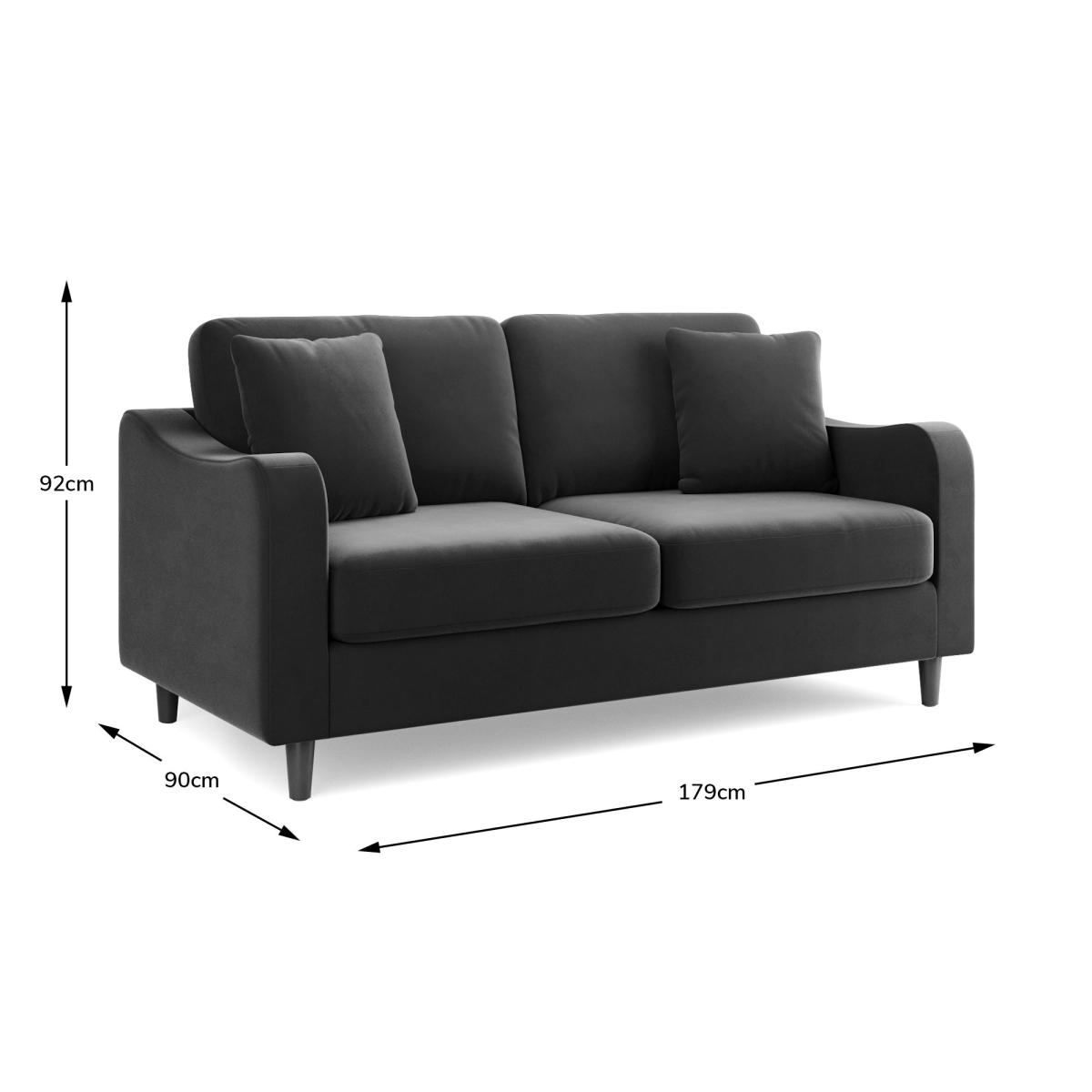 Ellison Velvet Sofa Bed Luxe Navy Navy Blue – image 8