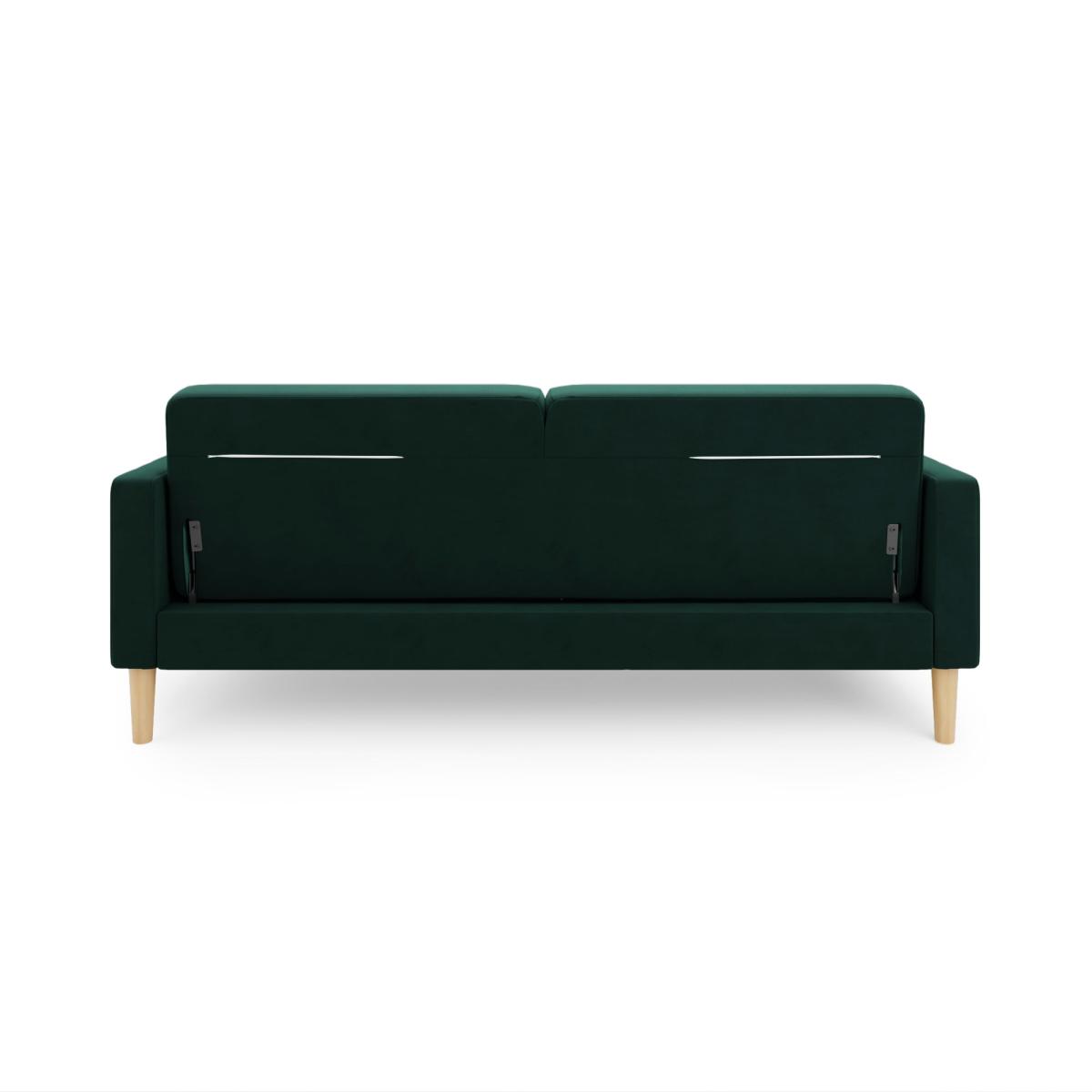Jacob Velvet Sofabed Bottle Green Green – image 6