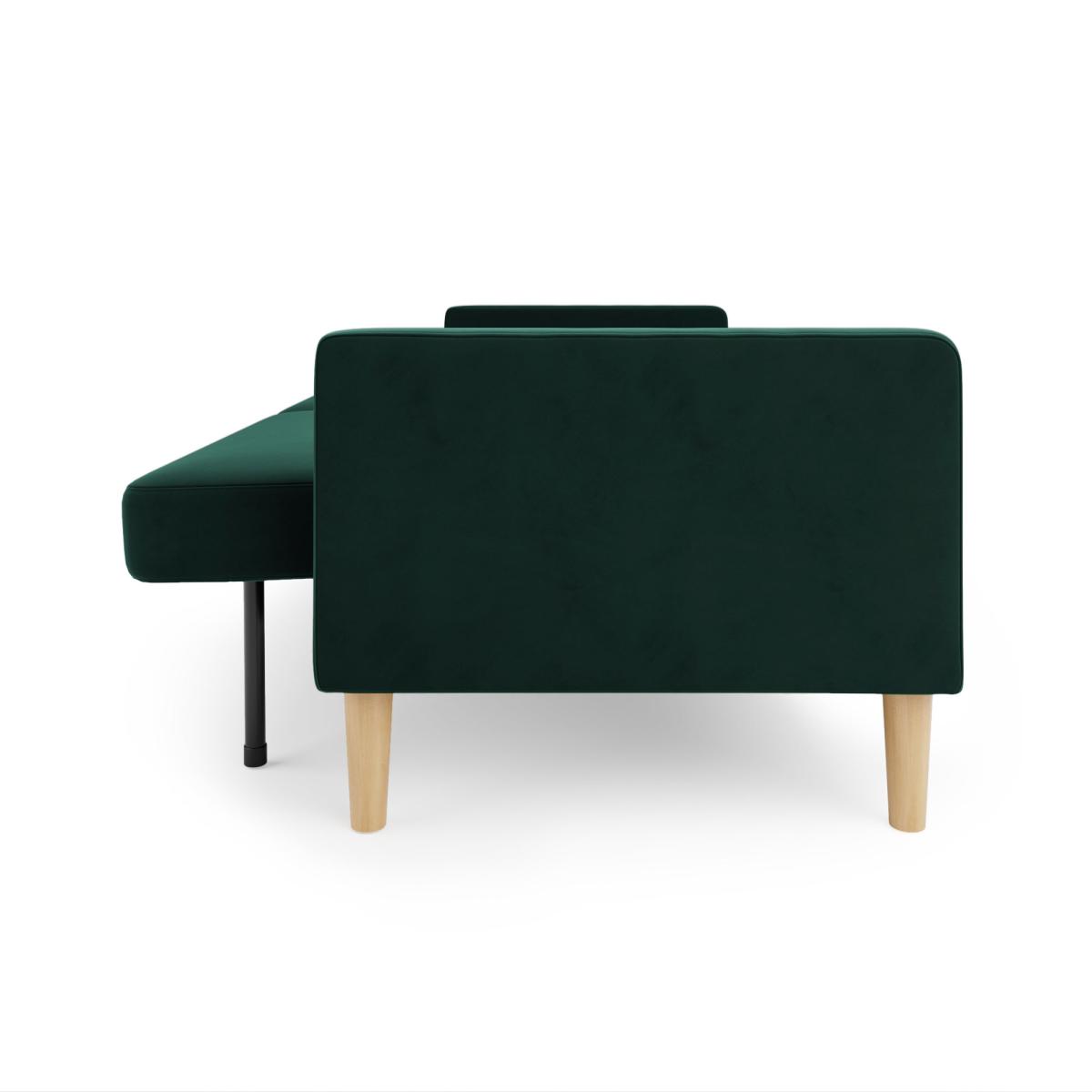 Jacob Velvet Sofabed Bottle Green Green – image 7