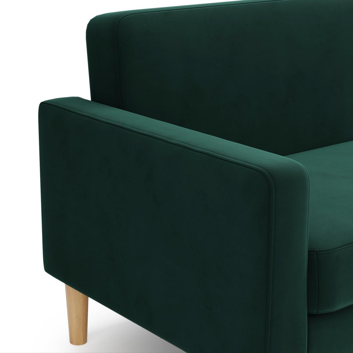 Jacob Velvet Sofabed Bottle Green Green – image 8