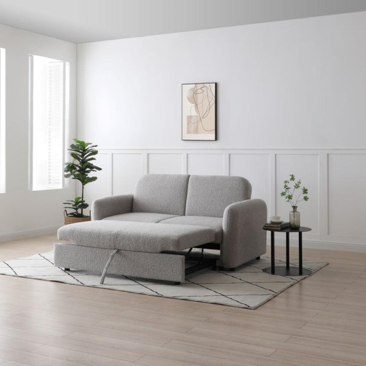 Finty Soft Boucle 2 Seater Pop Up Trundle Sofa Bed – image 3