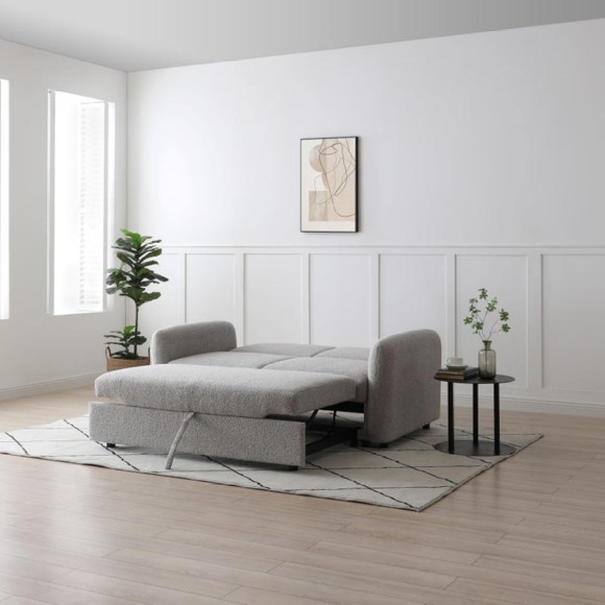 Finty Soft Boucle 2 Seater Pop Up Trundle Sofa Bed – image 5