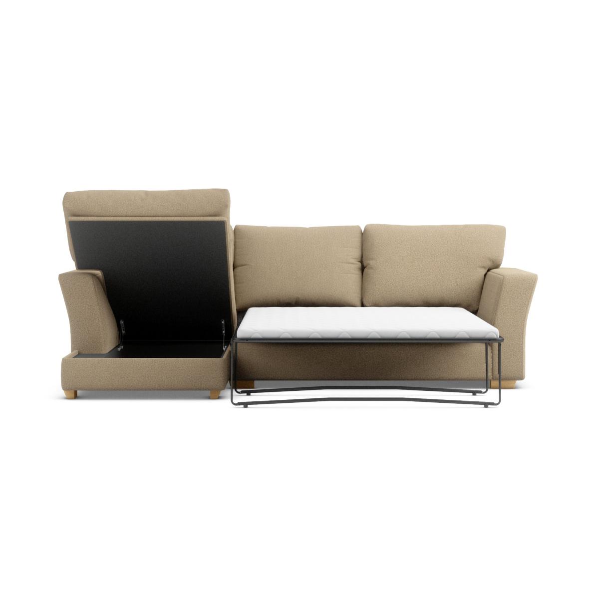 Blakeney Woolly Marl Corner Sofa Bed Cosy Marl Camel – image 5