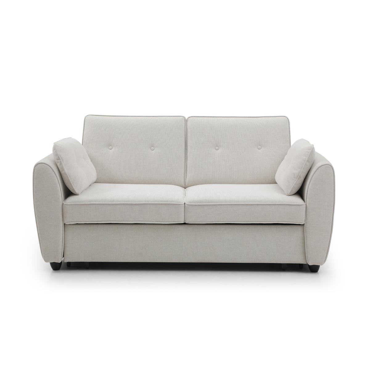 Mila 2 Seater Pop Up Sofa Bed, Textured Weave Natural – image 5
