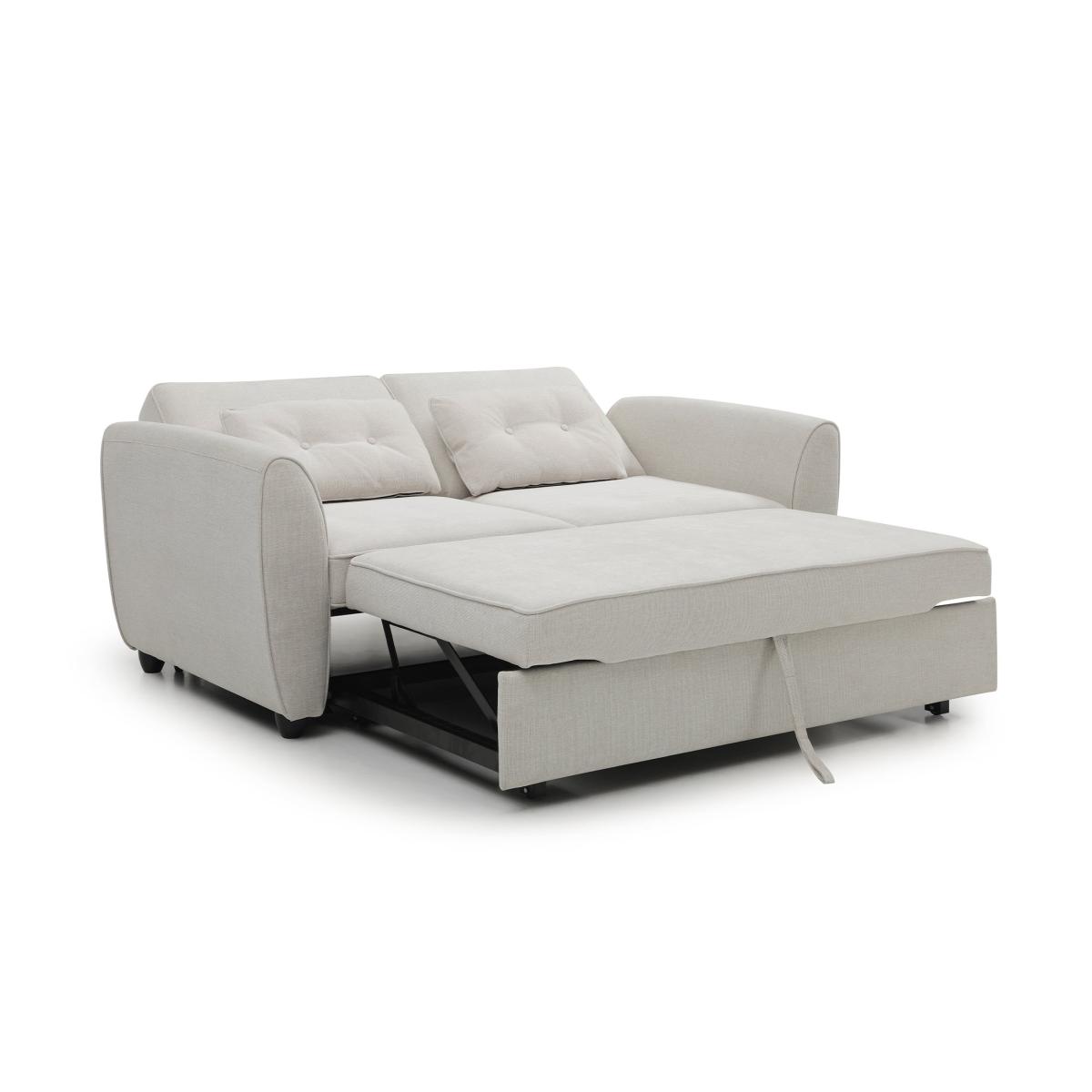 Mila 2 Seater Pop Up Sofa Bed, Textured Weave Natural – image 8