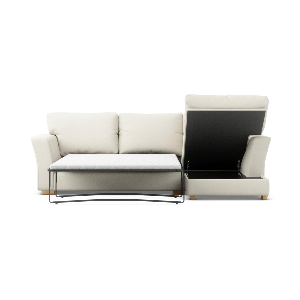 Blakeney Slub Cotton Corner Sofa Bed Slub Cotton Blend Sandstone – image 5