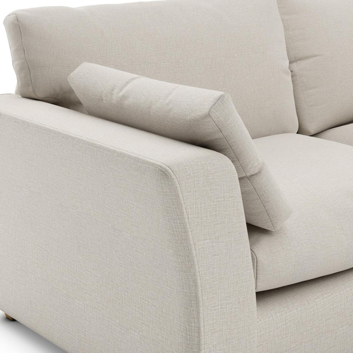 Blakeney Slub Cotton Corner Sofa Bed Slub Cotton Blend Sandstone – image 9