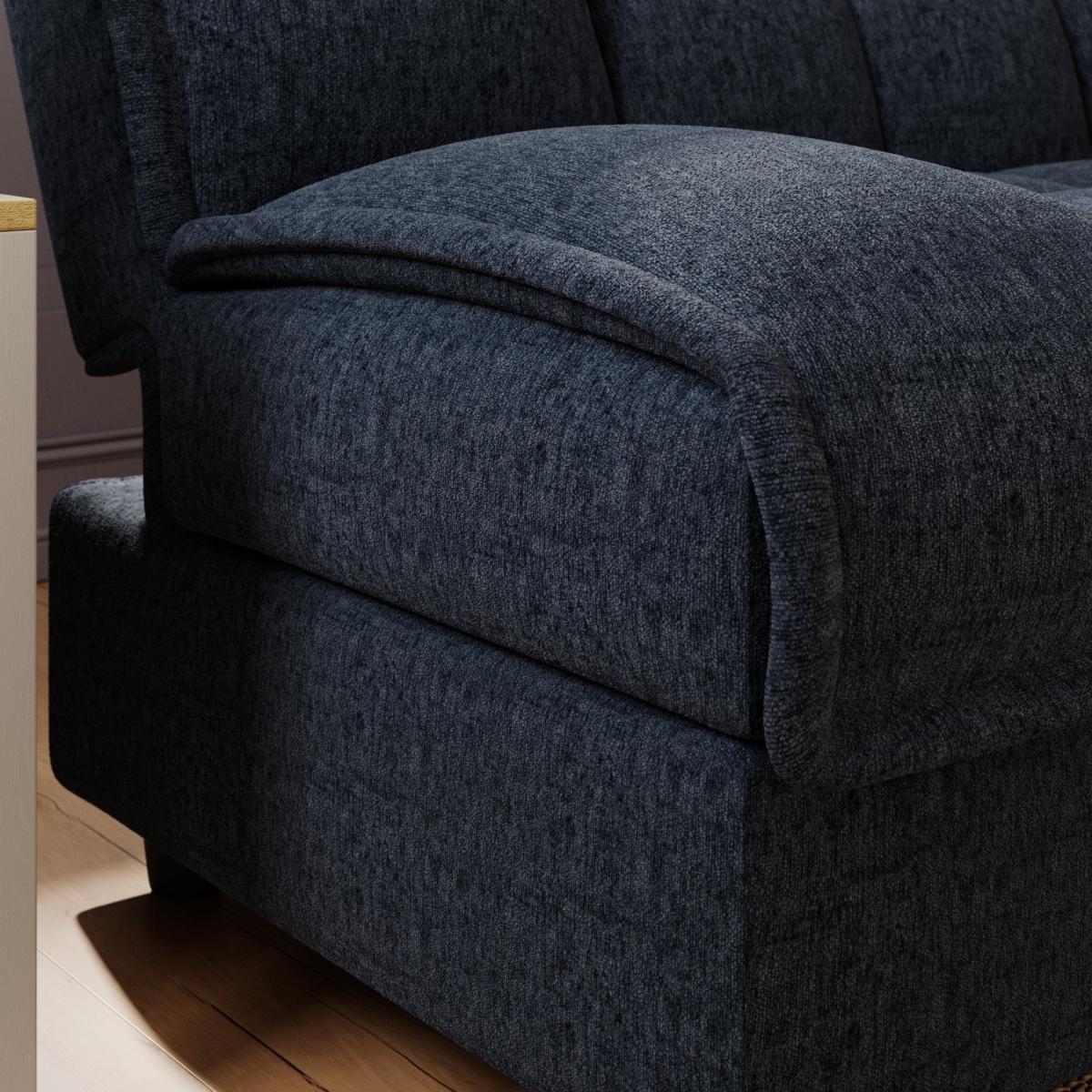Return - Emery Squish Soft Chenille Clic Clac Storage Sofa Bed, Navy – image 3