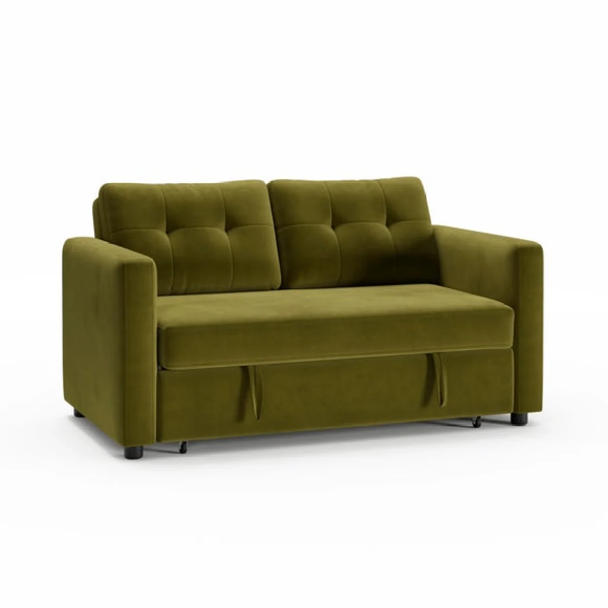 Barker Velvet 2 Seater Trundle Sofa Bed – image 7