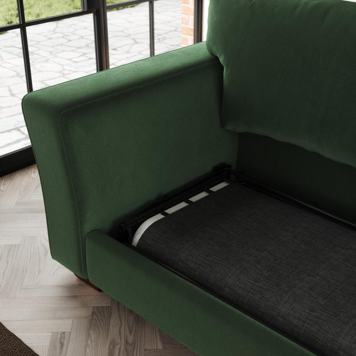 Blakeney Sofa Bed Cosy Velvet Bottle Green – image 4