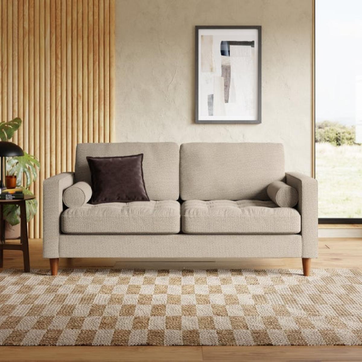 Zoe Casual Sit Multi Yarn Boucle 3 Seater Sofa Bed – image 2