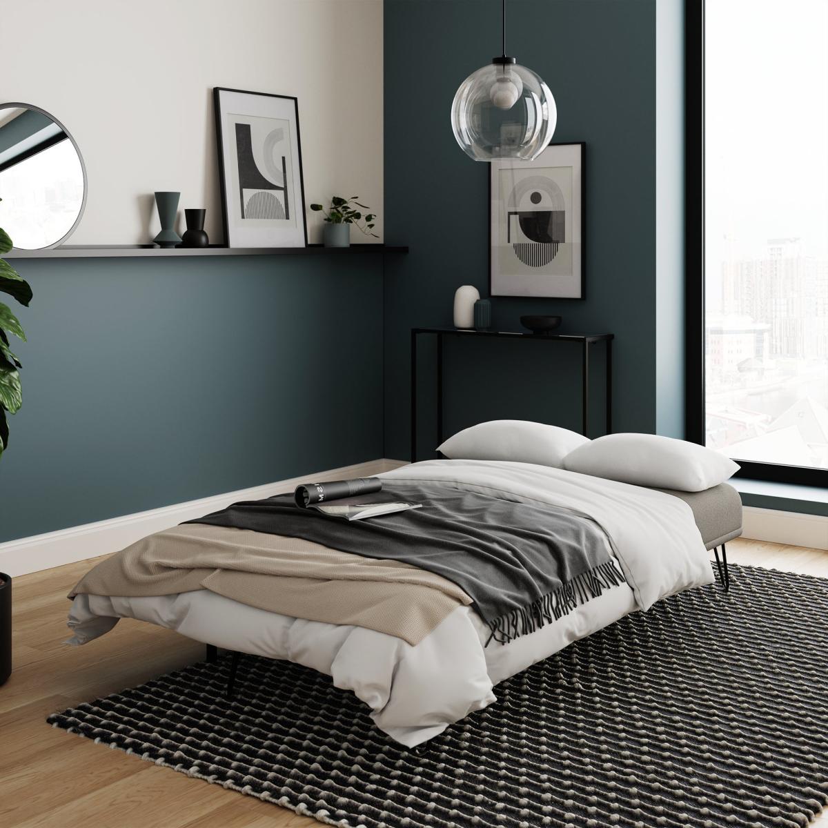 Marnie Flatweave Click Clac Sofa Bed Grey – image 2