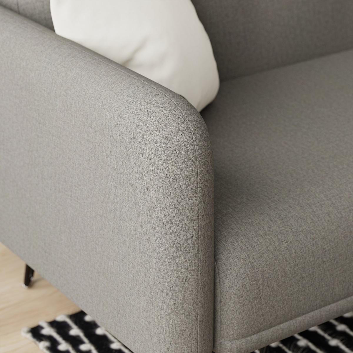 Marnie Flatweave Click Clac Sofa Bed Grey – image 4