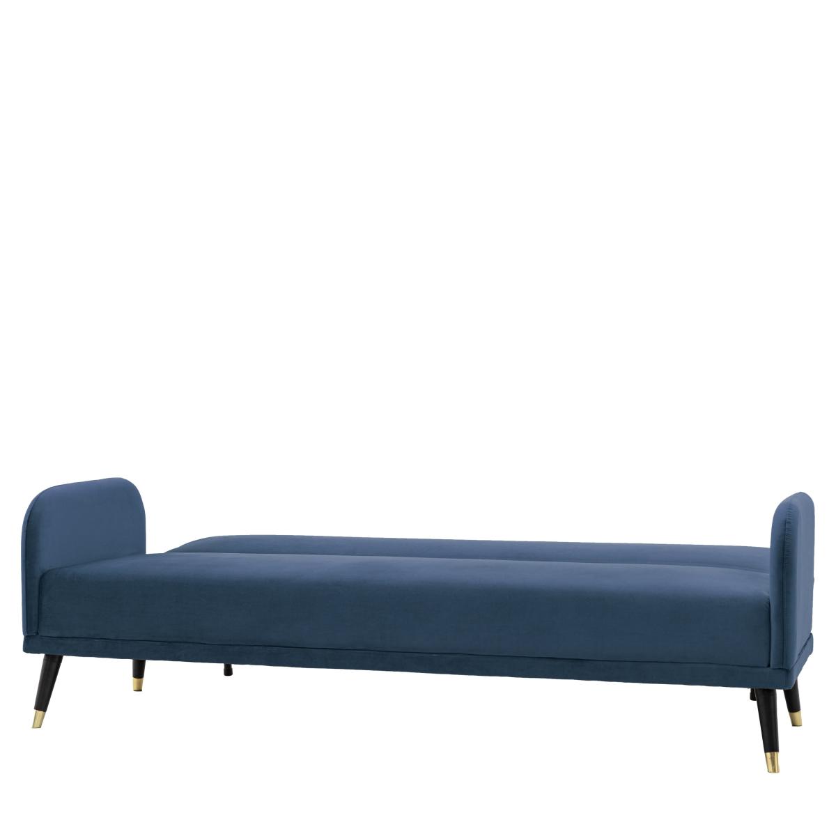 Denver Fabric Sofa Bed Cyan (Blue) – image 3