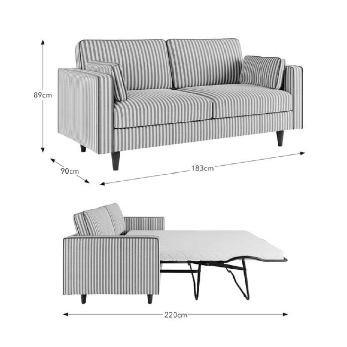 Zoe Linford Stripe 3 Seater Sofa Bed – image 10