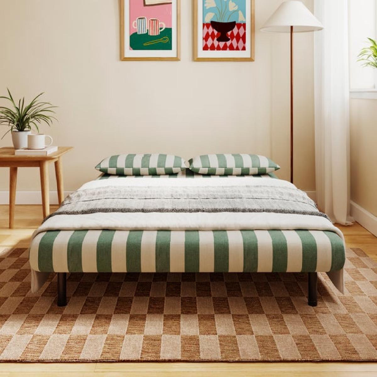 Phoebe Woven Stripe Small Double Sofa Bed – image 2
