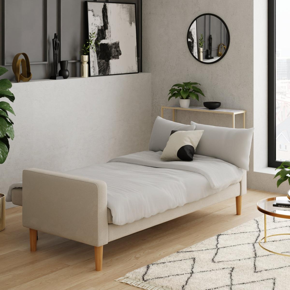 Jacob Sherpa Sofa Bed Ivory Cream – image 2