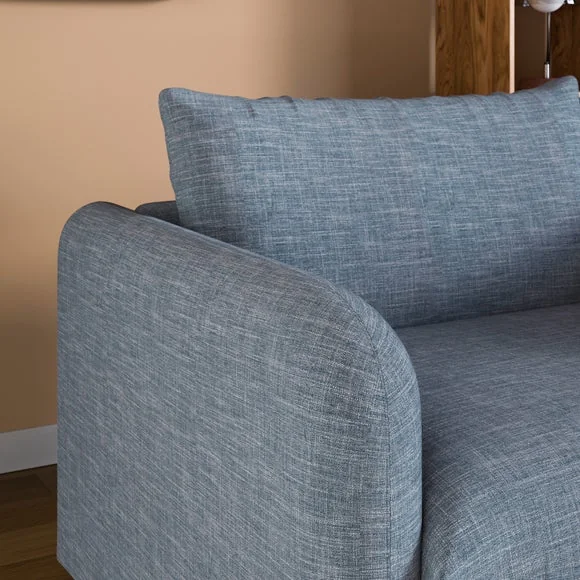 Nolan Faux Linen Snuggle Single Sofa Bed – image 3