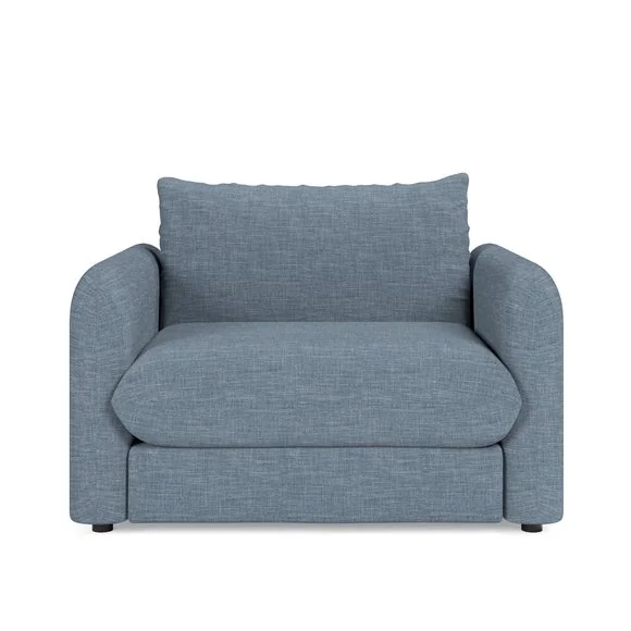 Nolan Faux Linen Snuggle Single Sofa Bed – image 7