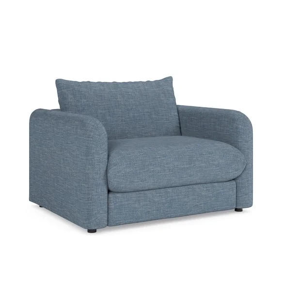 Nolan Faux Linen Snuggle Single Sofa Bed – image 8