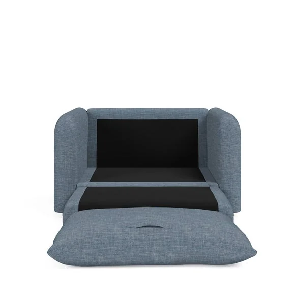 Nolan Faux Linen Snuggle Single Sofa Bed – image 9