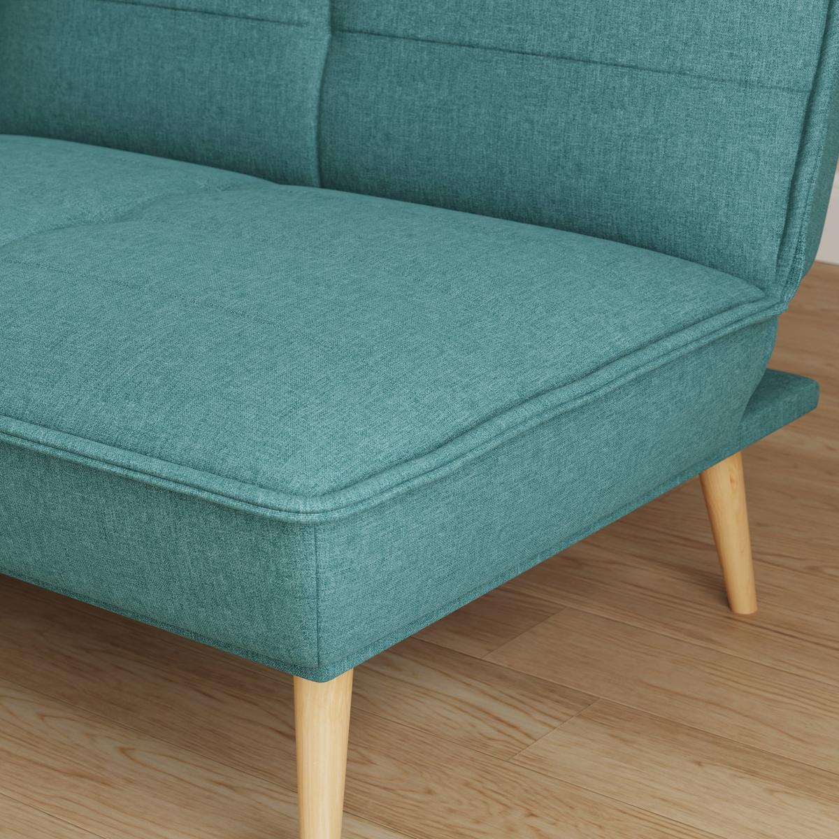 Frankie Split Flatweave Sofa Bed Teal (Green) – image 5