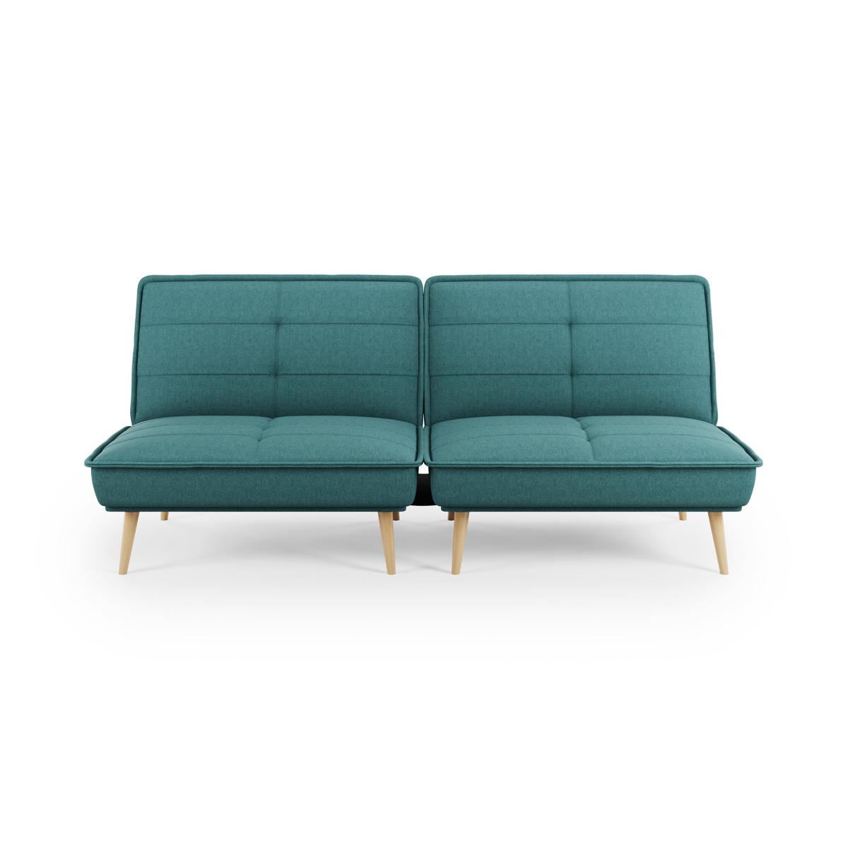 Frankie Split Flatweave Sofa Bed Teal (Green) – image 7
