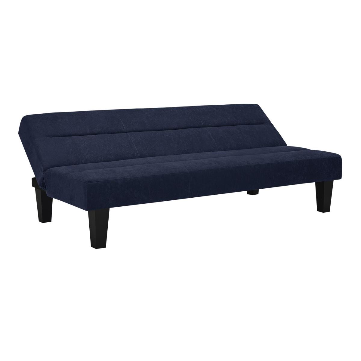 Kebo Velvet Clic Clac Sofa Bed Navy – image 2