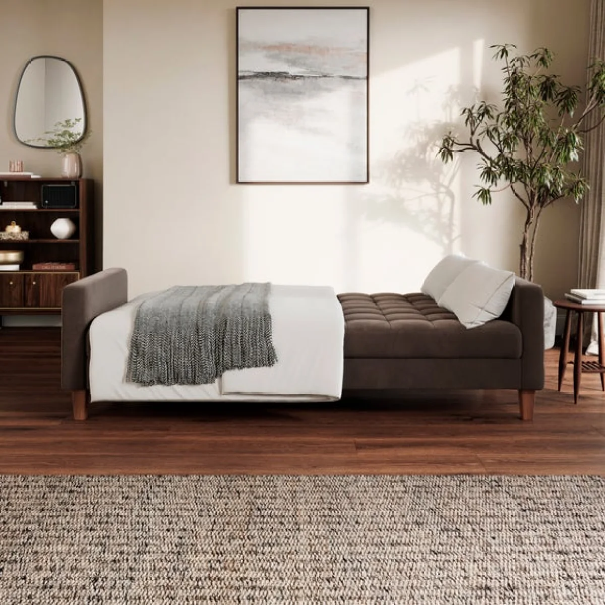 Harlow Velvet Storage Double Sofa Bed – image 2