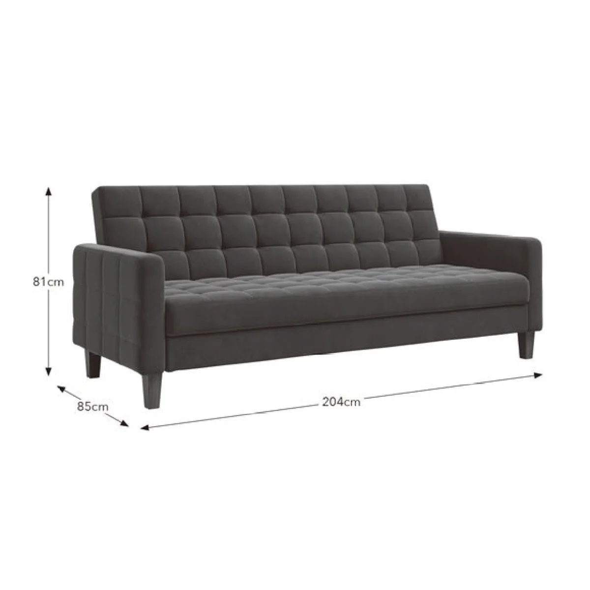 Harlow Velvet Storage Double Sofa Bed – image 10