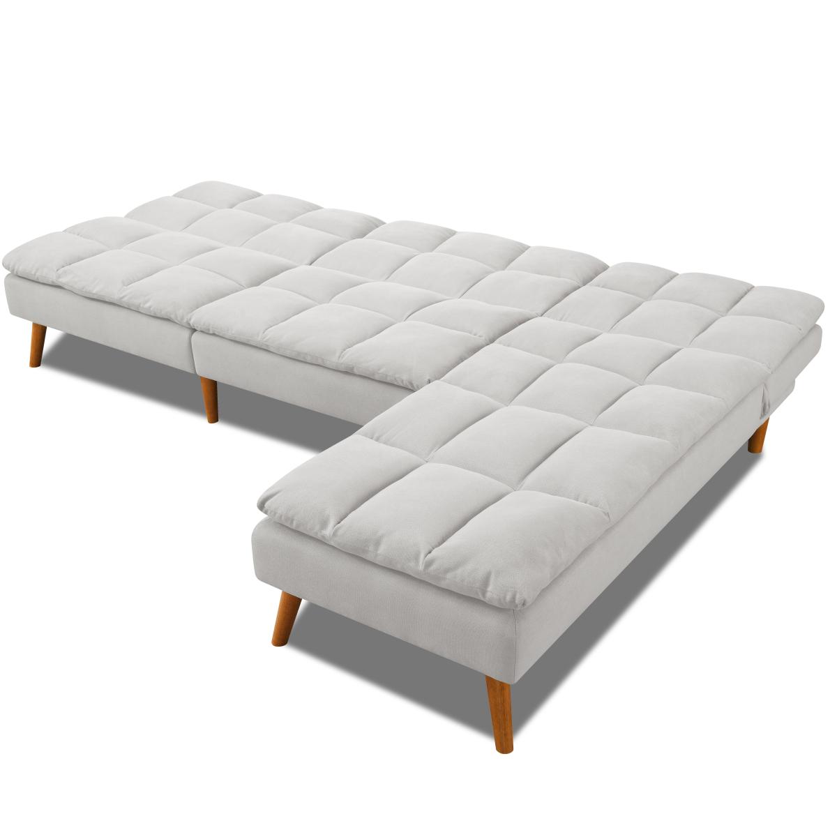 Cloud Fabric Sofa Bed Cream – image 6