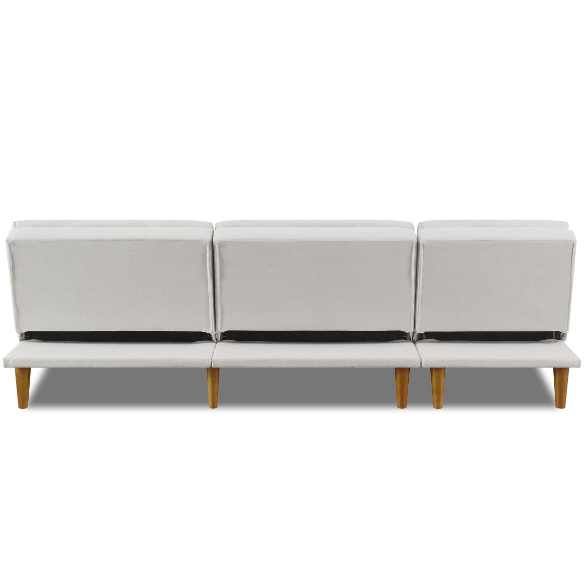 Cloud Fabric Sofa Bed Cream – image 9