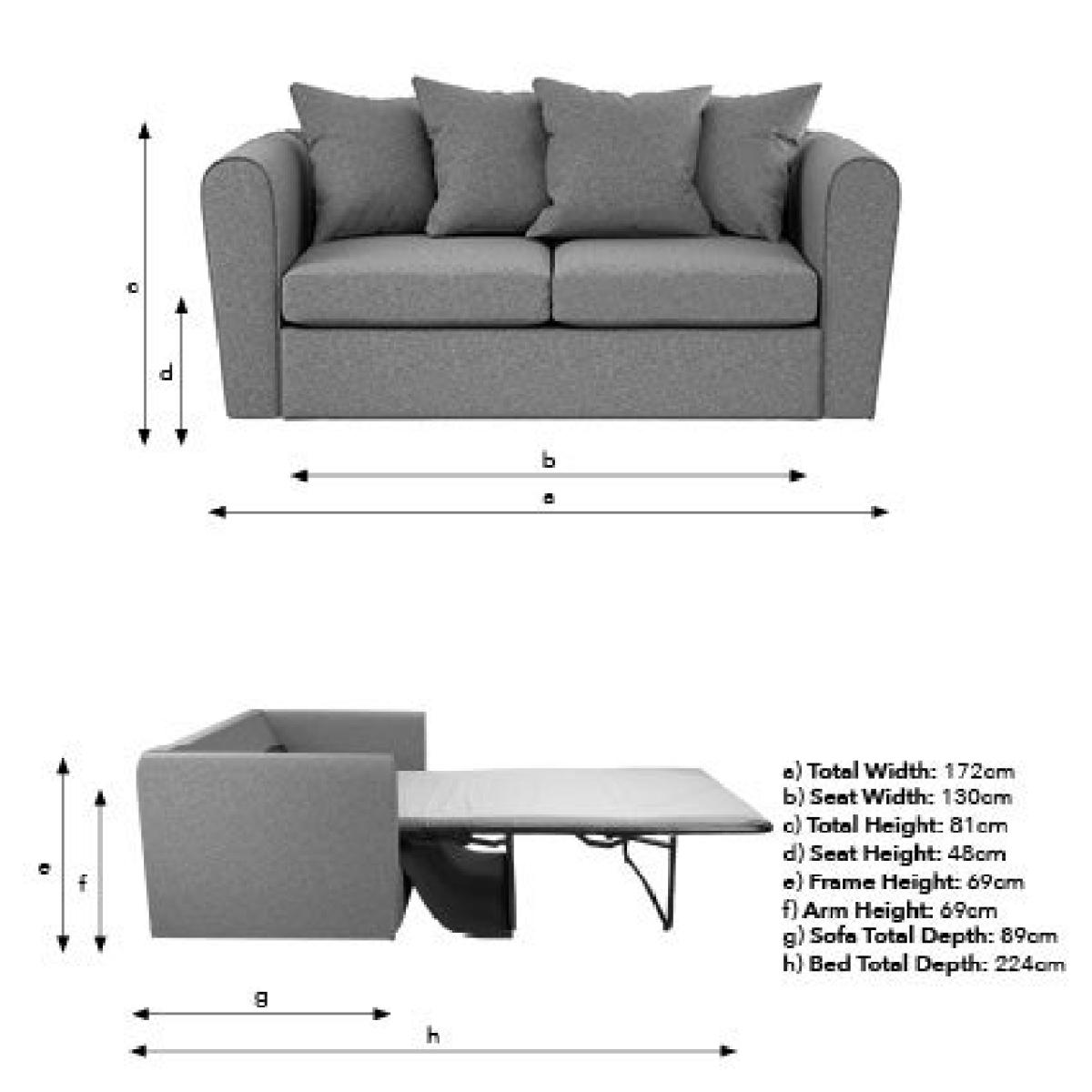 Blake Sofa Bed Grey – image 10